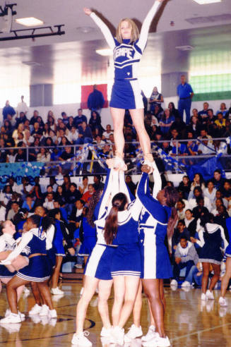 Tempe High School - Cheerleaders at Game in Gym