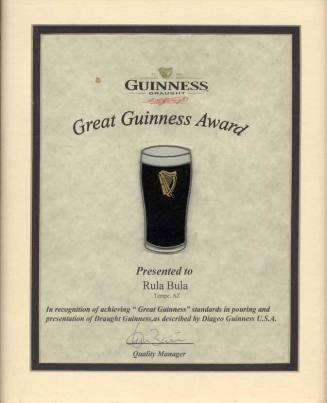 Great Guiness Award