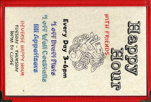 Rula Bula Happy Hour Menu
