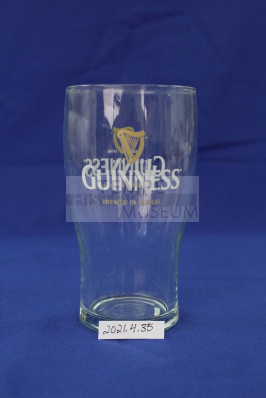 Guiness pint glass from Rula Bula