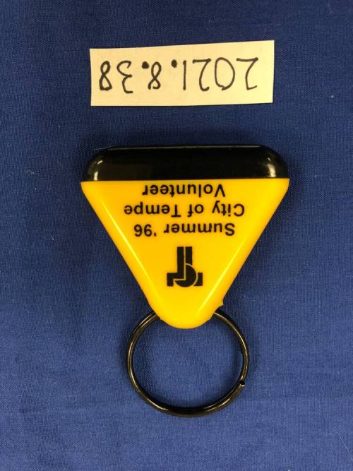 Summer '96 City of Tempe Volunteer Key Chain