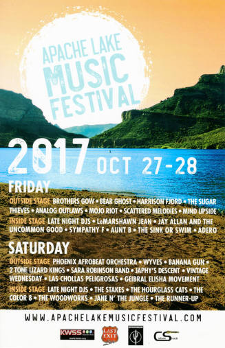 Apache Lake Music Festival 2017 Poster