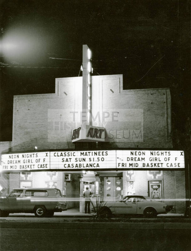 Valley Art Theater at Night
