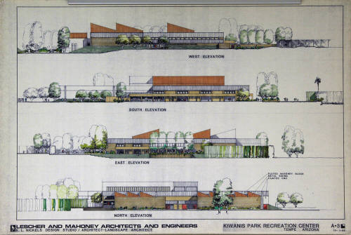 Four Elevations for Kiwanis Park Recreation Center