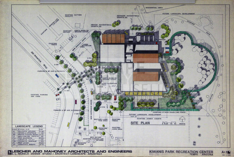 Site Plan Kiwanis Park Recreation Center