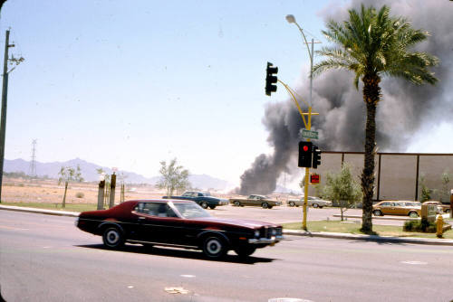 Fire from University Drive