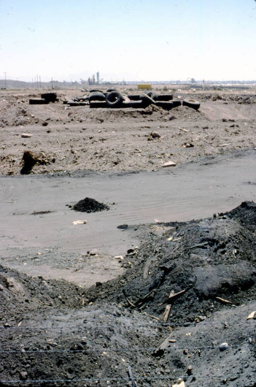 Old Tires in Dry Salt River Bed