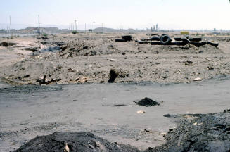 Trash and Old Tires in the Salt River bed