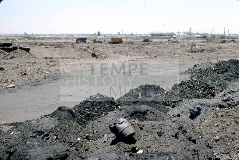 Trash and Old Tires in the Salt River bed