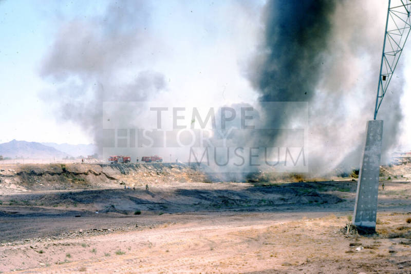 Fires in the Salt River bed
