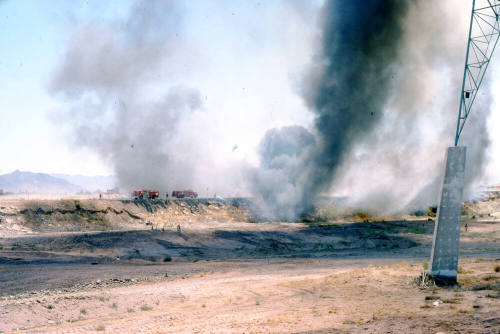 Fires in the Salt River bed
