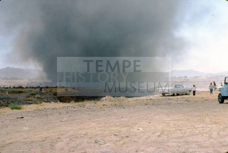 Fire in the Salt River bed