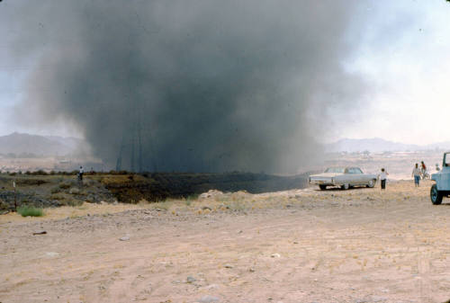 Fire in the Salt River bed