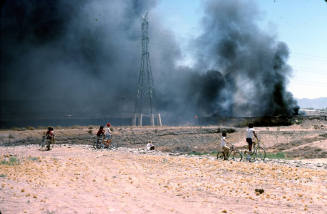 Fire in the Salt River bed