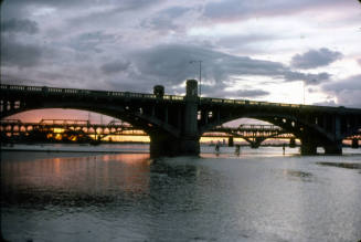 Mill Avenue Bridge and Salt River flood