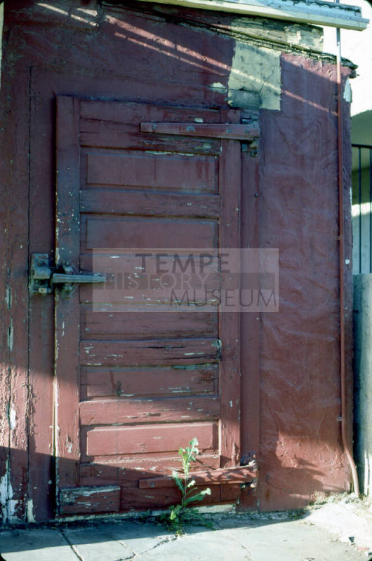 Wooden Door At Franks A Big Little Tavern