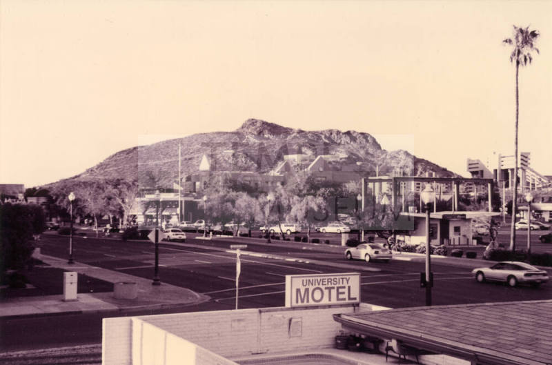 Downtown Tempe and Hayden Butte, Mill Avenue and 9th Street