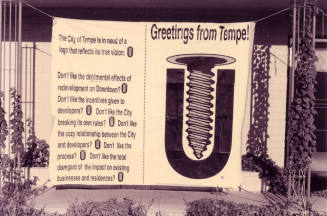 "Greetings from Tempe" Banner with Complaints