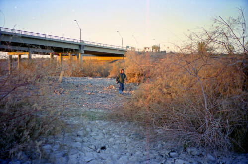 Priest Road Bridge and Man with Camera