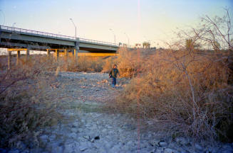 Priest Road Bridge and Man with Camera