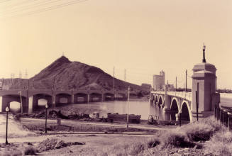 Tempe Butte and Town Lake Bridges