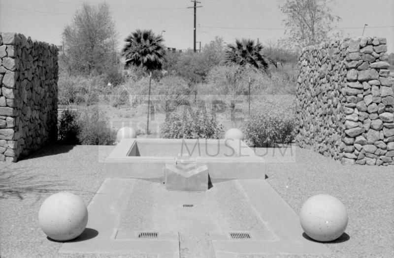 Concrete Art Work and Rock Walls
