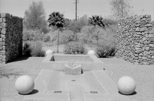 Concrete Art Work and Rock Walls