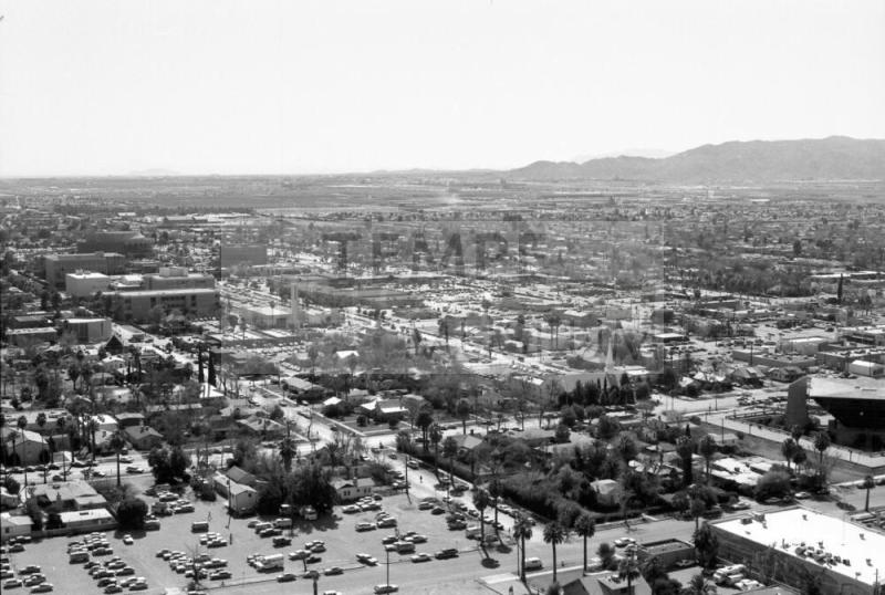 Arizona State University southwest from Tempe Butte