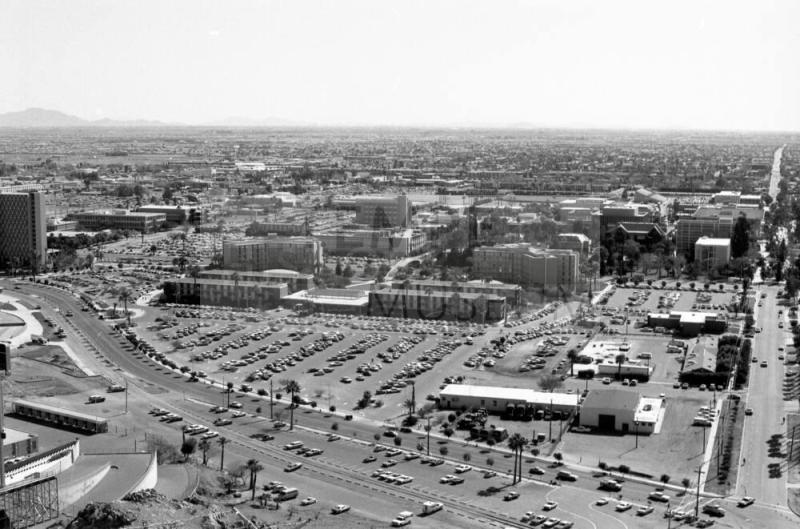 Arizona State University south from Tempe Butte