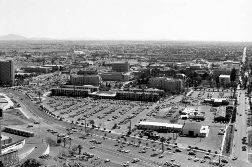 Arizona State University south from Tempe Butte
