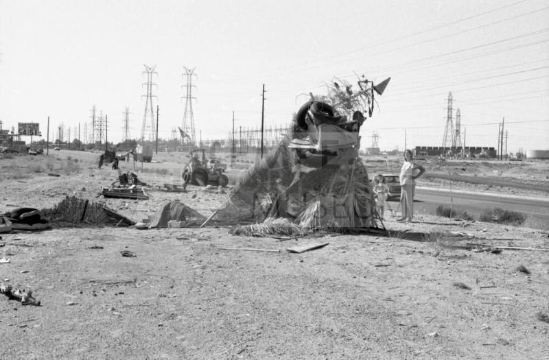 Junk Sculpture along McClintock Drive