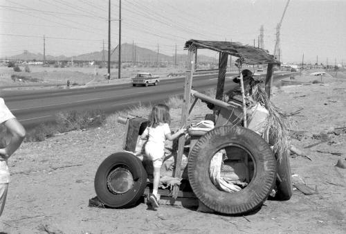 Junk Sculpture along McClintock Drive