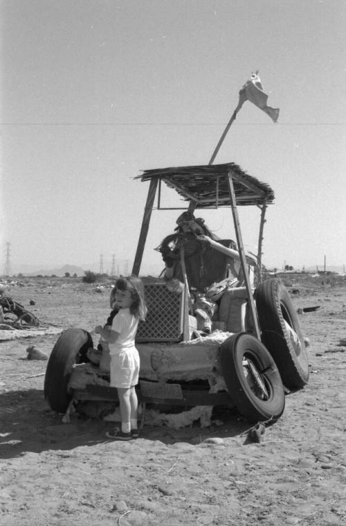 Junk Sculpture along McClintock Drive
