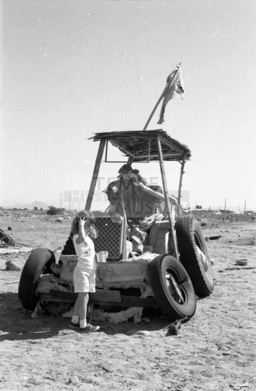 Junk Sculpture along McClintock Drive