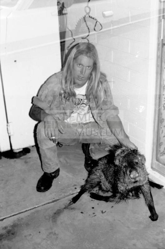 Man with Javalina
