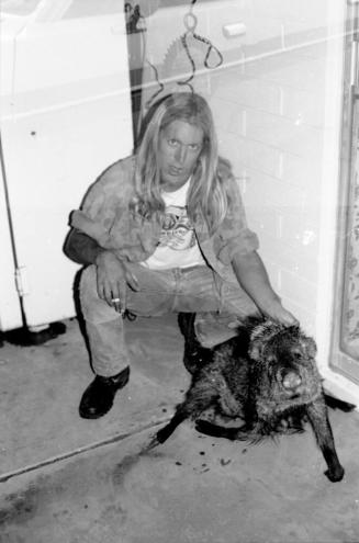 Man with Javalina
