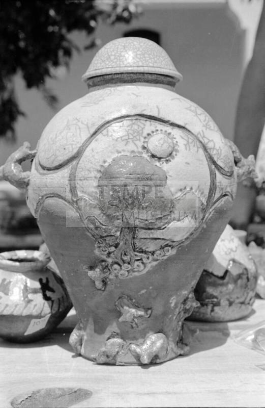 Matt Thomas Booth at the Hayden's Ferry Arts & Crafts Fair in Spring 1974