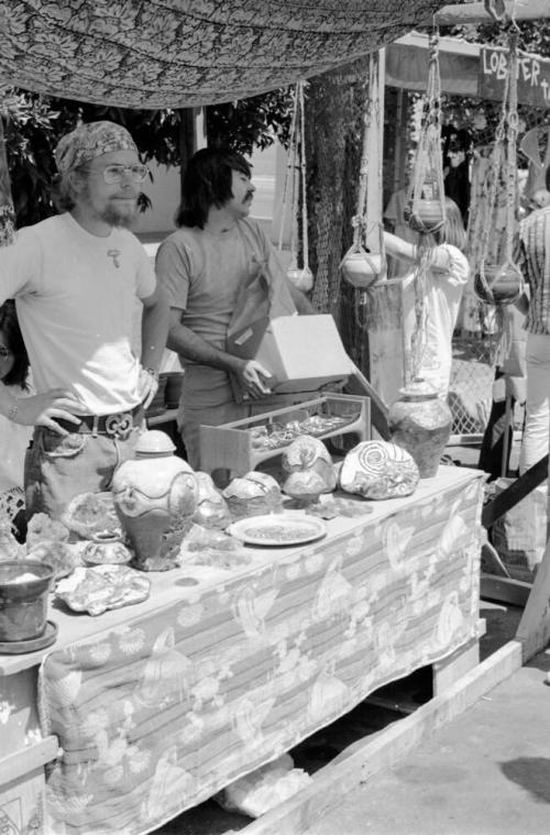 Matt Thomas Booth at the Hayden's Ferry Arts & Crafts Fair in Spring 1974