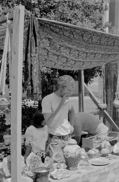Matt Thomas Booth at the Hayden's Ferry Arts & Crafts Fair in Spring 1974