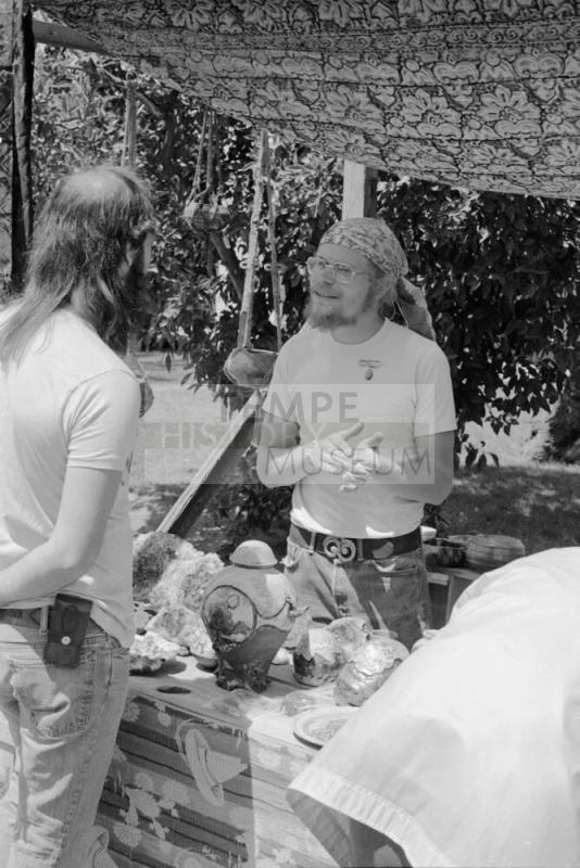 Matt Thomas Booth at the Hayden's Ferry Arts & Crafts Fair in Spring 1974
