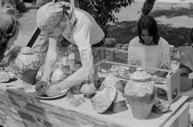 Matt Thomas Booth at the Hayden's Ferry Arts & Crafts Fair in Spring 1974