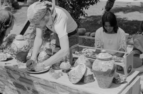 Matt Thomas Booth at the Hayden's Ferry Arts & Crafts Fair in Spring 1974