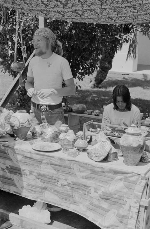 Matt Thomas Booth at the Hayden's Ferry Arts & Crafts Fair in Spring 1974