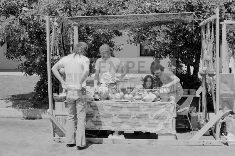 Matt Thomas Booth at the Hayden's Ferry Arts & Crafts Fair in Spring 1974
