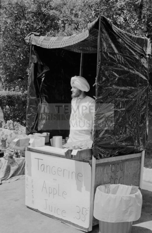 Booth at the Hayden's Ferry Arts & Crafts Fair in Spring 1974