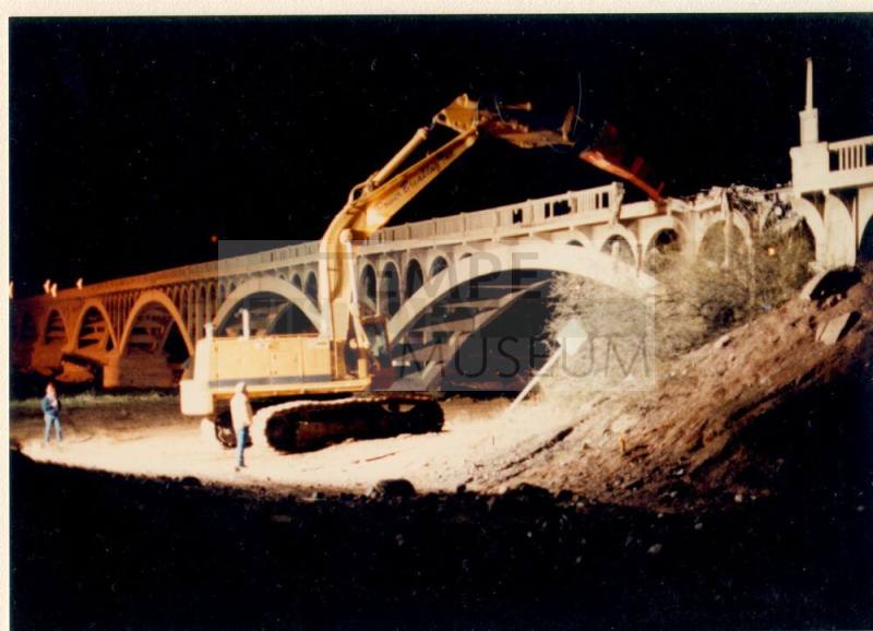 Ash Avenue Bridge demolition