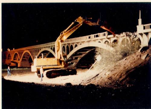 Ash Avenue Bridge demolition
