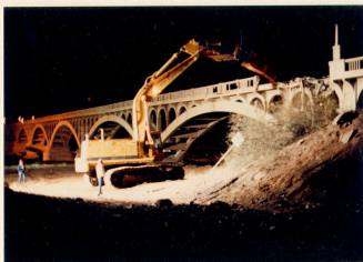 Ash Avenue Bridge demolition
