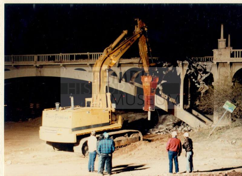 Ash Avenue Bridge demolition