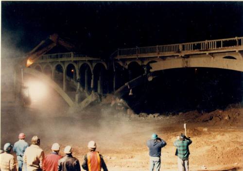 Ash Avenue Bridge demolition